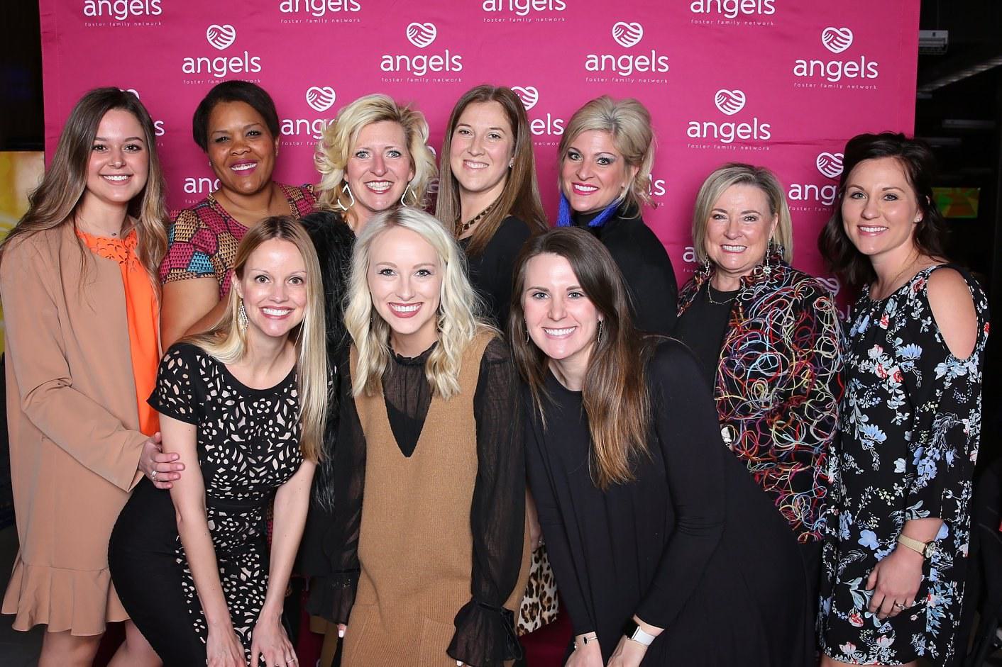 The team at the Angels Foster Family Network's annual auction.