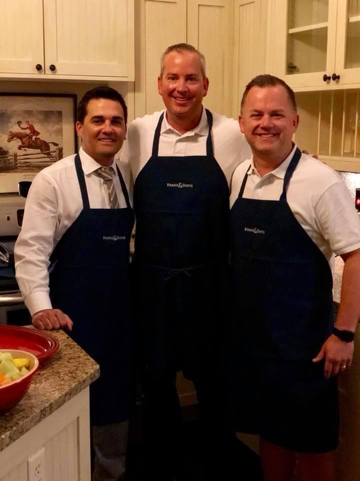 Partners Mitch, Dusty & Bryan make breakfast for the entire firm.