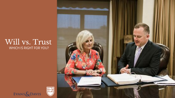 Attorney working with client